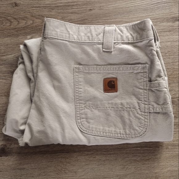 Carhartt Other - Men's Carhartt  Carpenter Cargo khaki pant. Size 42x30. Preloved.